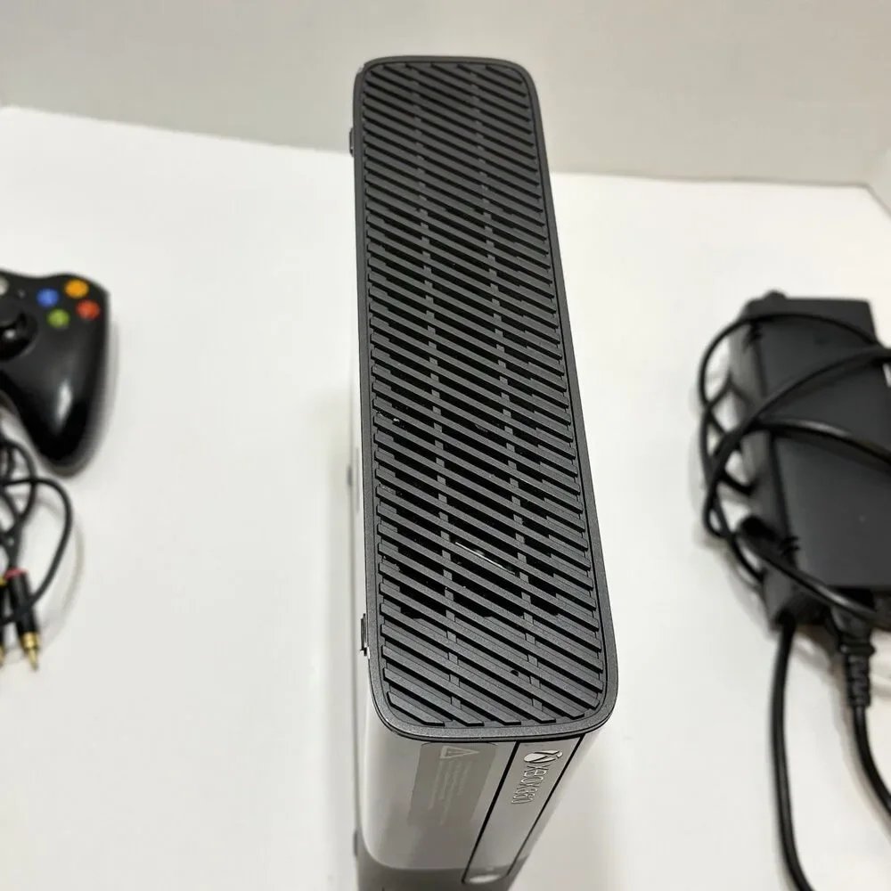 Xbox 360 E Console Model 1538 External Hard Drive And Wireless Controller